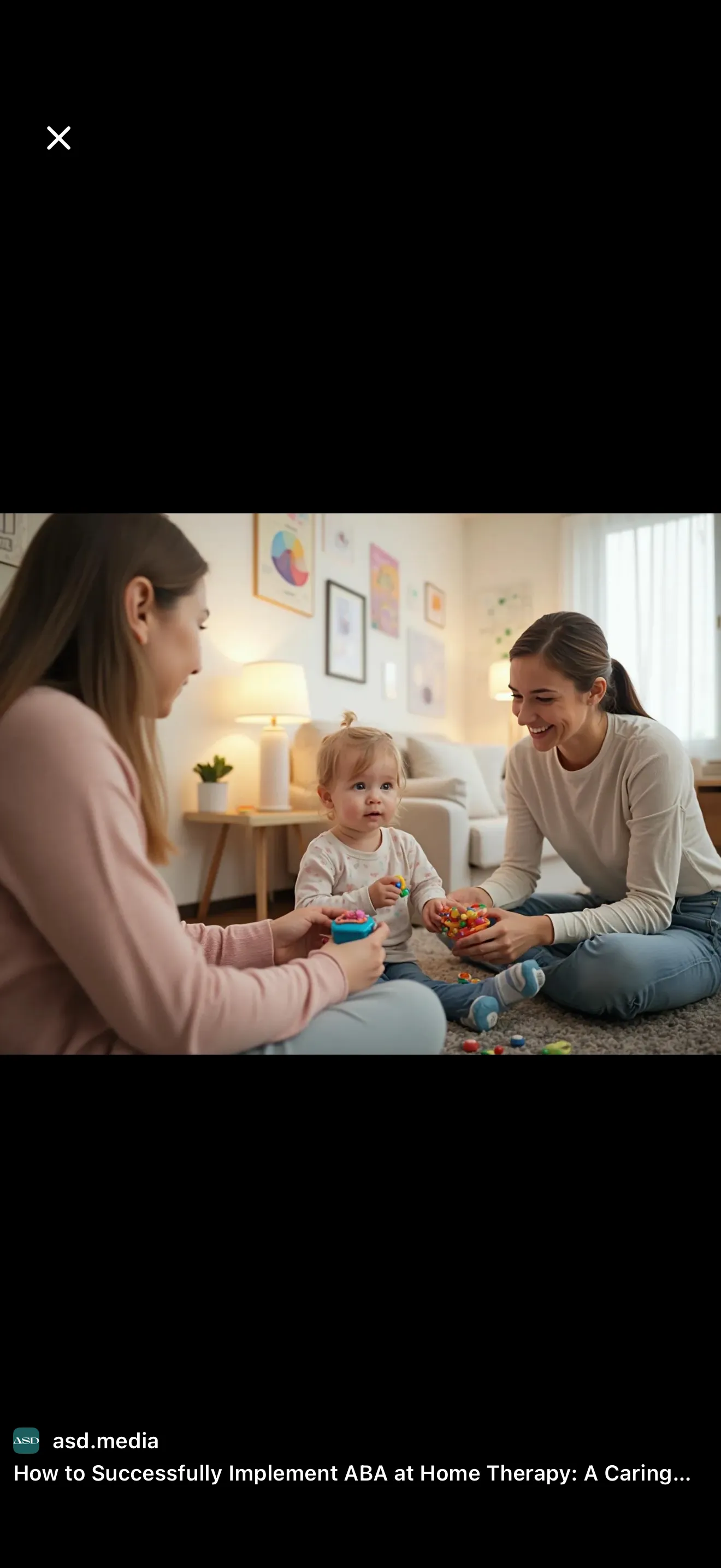 Live ABA session and parent guidance delivered by secure video